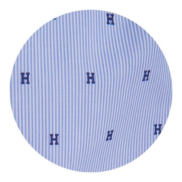 TOMMY HILFIGER | Blue | STRIPED SHIRT WITH TIE - Picture 3 of 14
